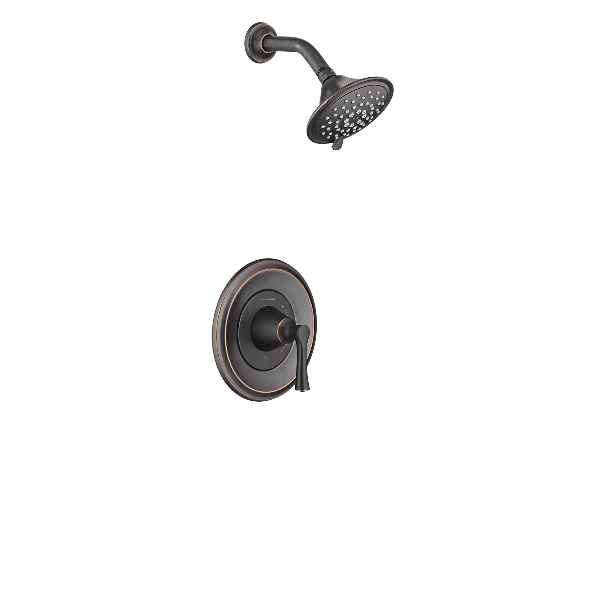 Estate 175 GPM Shower Trim Kit with Water Saving Showerhead and Lever Handle LEGACY BRONZE
